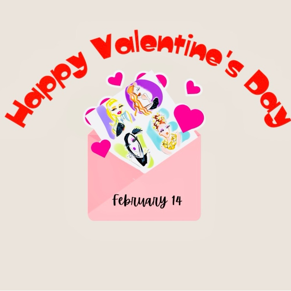 Valentine’s Mugs and Art Prints - Glamorous, Fashion Muses! 🔮🌸